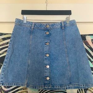 NWOT Denim Mini Skirt